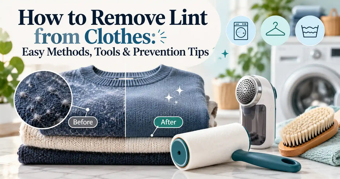 how to remove lint from clothes