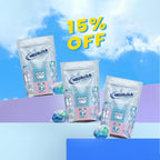 Three packages of Neuaura laundry detergent with a 15% off discount.