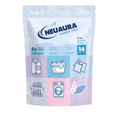 Neuaura Laundry Pods | No-Mess Detergent Pods for Washing Machines (14 Pods)