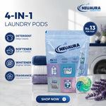 Neuaura Laundry Pods | No-Mess Detergent Pods for Washing Machines (Pack of 10) (140 Pods)
